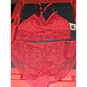 Large Nautica Intimates 2 Pc Bra And Panties set NWT